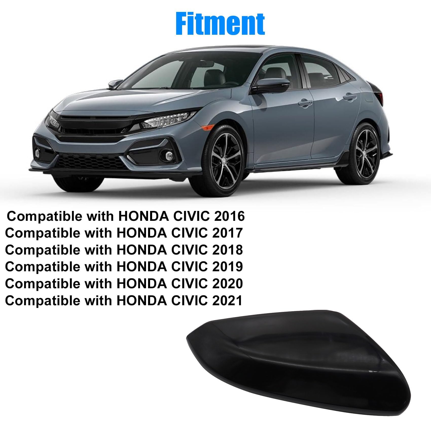 Amazon.com: Priprilod Right Passenger Side Mirror Cap Cover